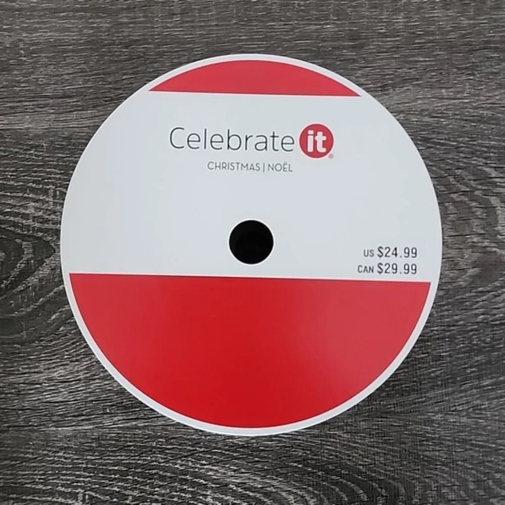Celebrate It 'buffalo check' jumbo wired Ribbon